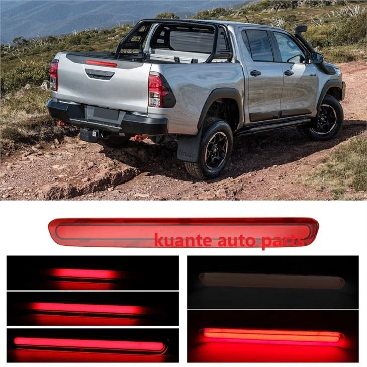 Nová led zadní dveře vysoká pozice Třetí stop brzdová světelná lampa fit pro Toyota Hilux Revo Pickup 2018-2020